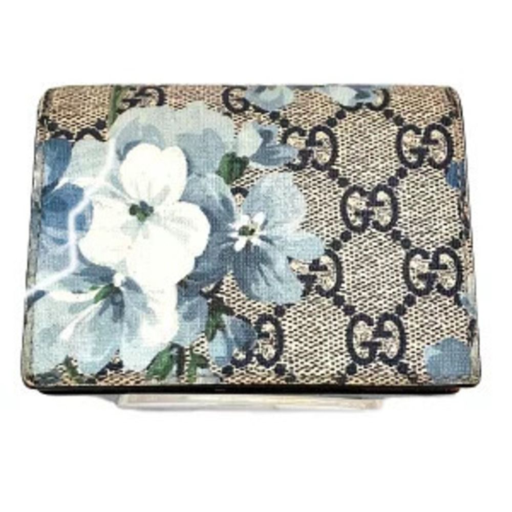 Gucci Bi fold wallet GG Blooms Leather
